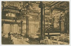 Interior view of the restaurant in the Kaiserhof