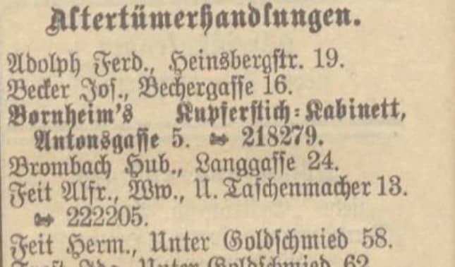 Foto von Adressbucheintrag über Hermann Feit, gebrochene Schrift schwer leserlich