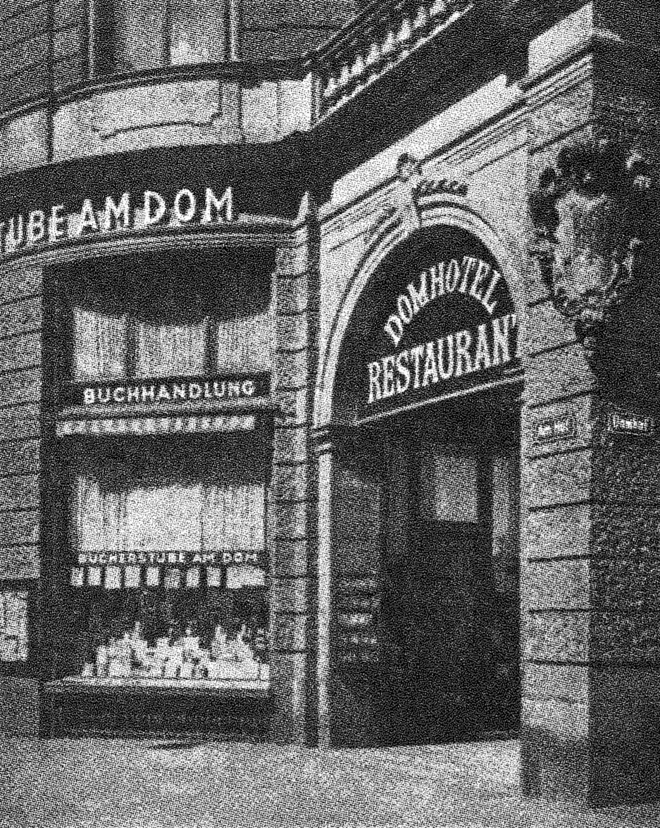 Front view of the bookstore