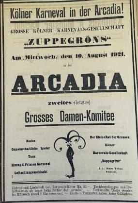 Werbeanzeige einer Zeitung für Auftritte von Hans Tobar  