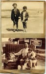 Lilo, Theo und Hans Tobar auf Norderney am Strand