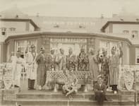 Gruppenfoto mit Hans David Tobar und Willi Ostermann auf Norderney 