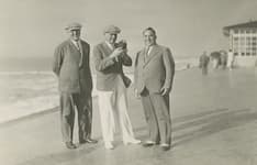 Hans Tobar (rechts) und Willi Ostermann (Mitte) auf Norderney