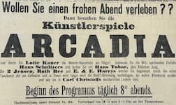Werbeanzeige aus Zeitung, Auftritt Hans Tobar 1921