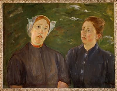 Two Dutch Peasant Women, painting